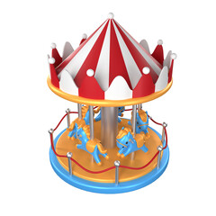 Carousel Horse 3D Icons © rozikan