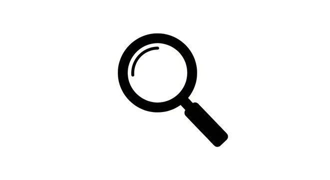 Magnifying glass icon for search.