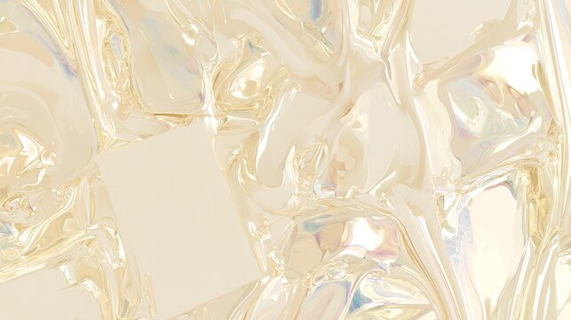 Elegant background of champagne iridescent glass