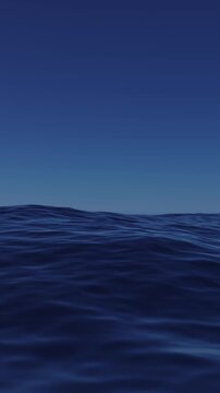 vertical ocean waves background 3d animations