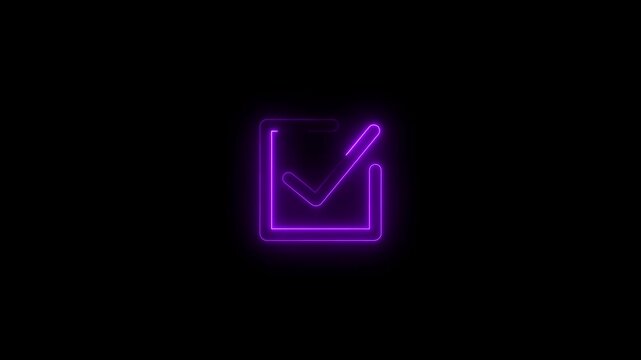 checkmark sign icon animation. tick mark, complete mark, right, conform mark
