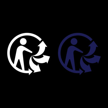 Triman Recycling Symbol Icon