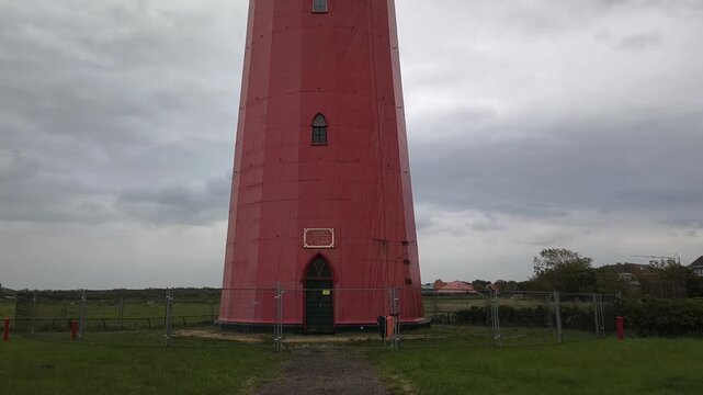 DEN HELDER, NETHERLANDS: Lange Jaap Lighthouse also known as Kijkduin Light or Den Helder Light