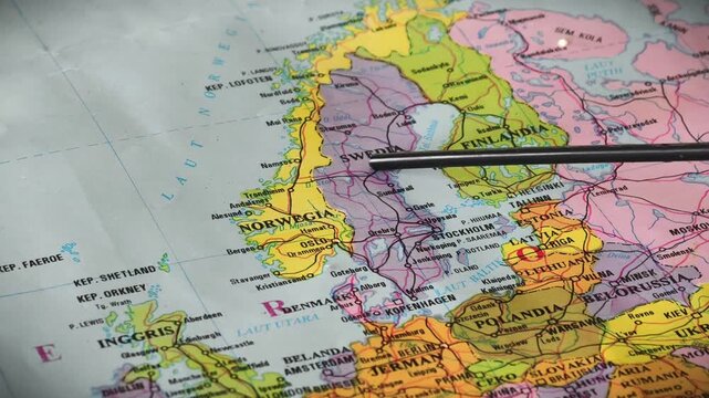 Map of Norway and Oslo