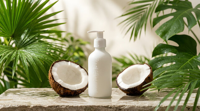 Sensory botanical wellness still life with natural ingredients, tactile textures, elegant lighting, and clean commercial composition. AI Generated.