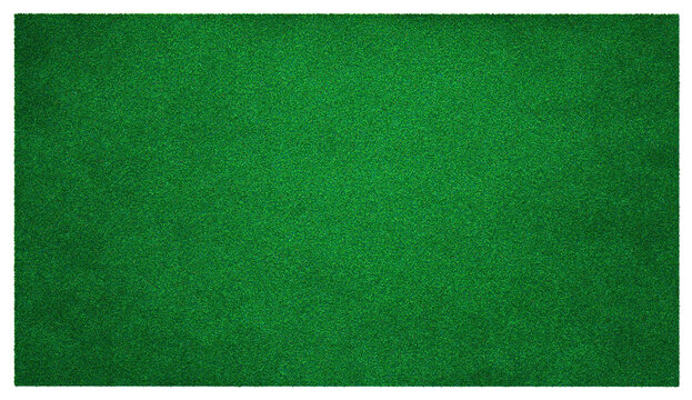 Artificial football field grass texture isolated on transparent background
