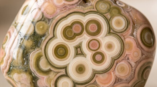 Madagascar Ocean Jasper Close Up Mineral Specimen for Luxury Branding and Design