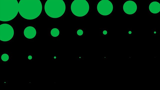 Circle Grid Scale Wipe Transition with Reverse Animation and Green Screen Alpha Matte