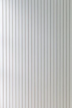 Bright Beadboard Paneling Interior Wall Backdrop with Soft Lighting