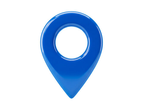 Isolated blue map pin icon