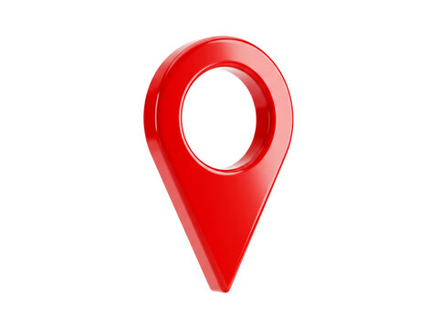 Isolated red map pin icon