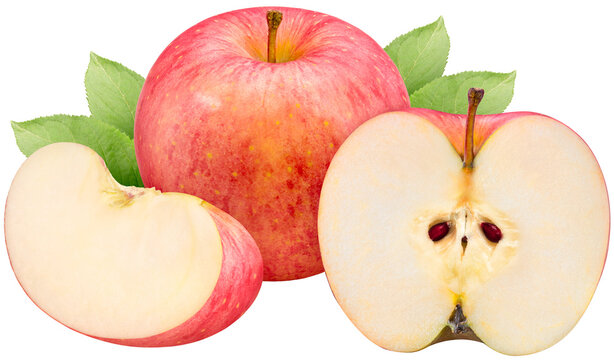 Giant Apple isolated on white background, Big apple on white background, With png file.