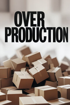 Modern Environmental Problem Overproduction Clothing and Goods, pollution environment AI Generative