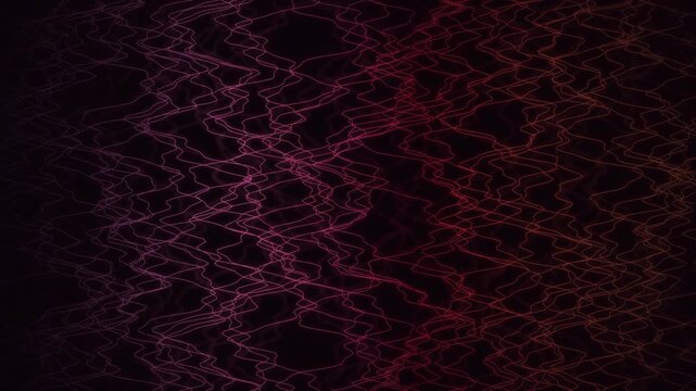 Thin wavy signal lines vibrate in a seamless loop