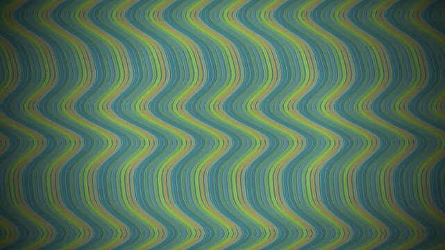 Vertical wavy lines ripple horizontally in a seamless loop