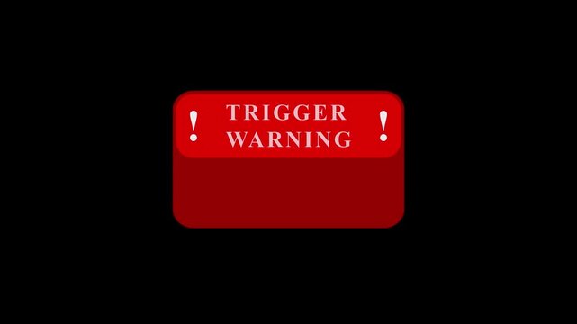 Bold red warning sign with exclamation marks on black background for safety alerts and caution