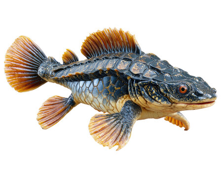 Coelacanth Fossil Model: A detailed model of a Coelacanth, an ancient fish species, showcases its unique fin structure and armored body, hinting at evolutionary history.