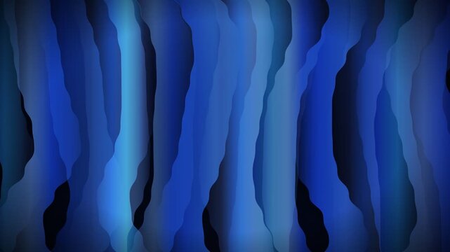 Abstract Blue Wavy Layered Background