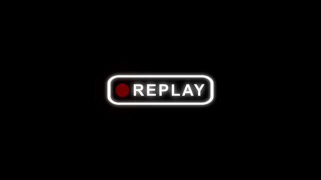 Replay Animation. replay animation templates for films stories and games multiple video editing with a black background 4k.