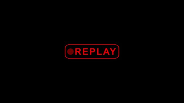 Replay Animation. replay animation templates for films stories and games multiple video editing with a black background 4k.