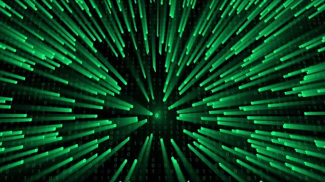 Digital numbers and binary code, Binary numbers digital pattern background
