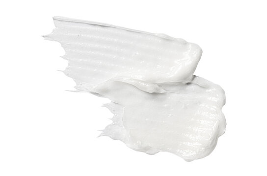 Cosmetic white moisturizing cream lotion. Isolated on a white background