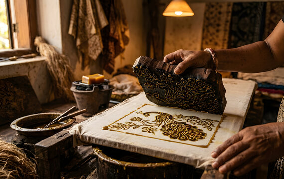 Batik Stamp / Wax Block Printing