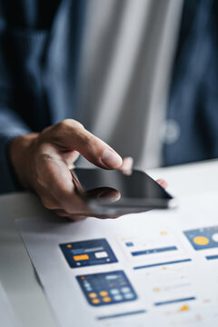 UX UI applications designer working for smart phone interface