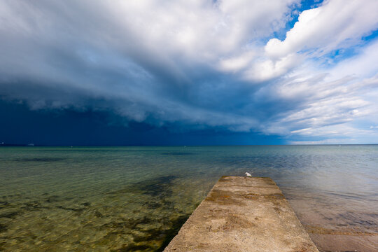 Storm Clouds at Timmendorfer Strand, Baltic Sea, Germany