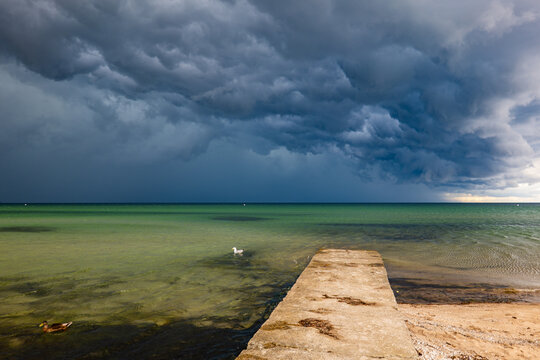 Storm Clouds at Timmendorfer Strand, Baltic Sea, Germany
