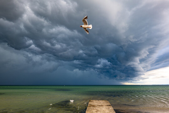 Storm Clouds at Timmendorfer Strand, Baltic Sea, Germany
