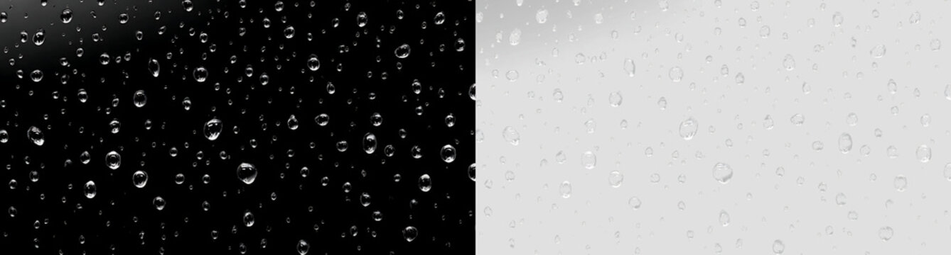 Transparent Wet Glass Background Effect PNG