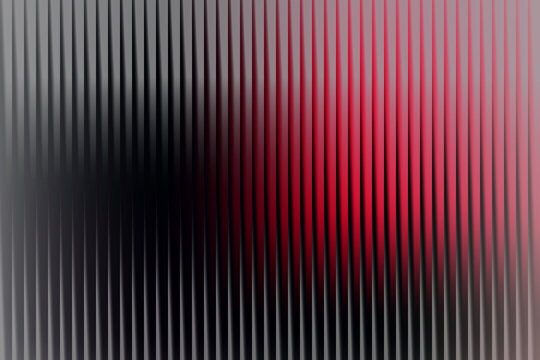 Gradient vertical stripes from black to red with subtle light reflections and soft shadows for modern design and branding applications