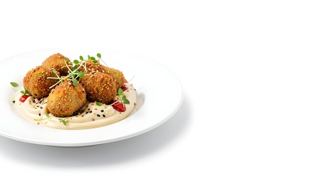 Tiger nut gourmet croquettes premium commercial food photography