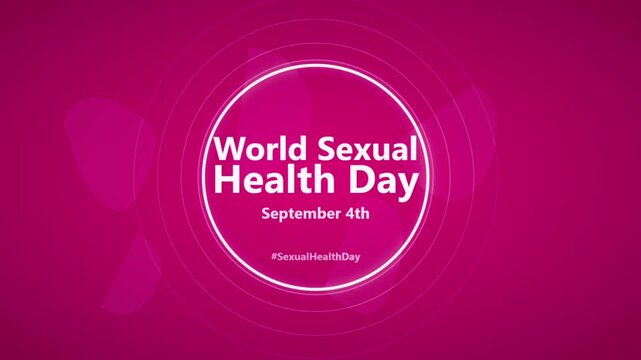 World sexual health day banner for september fourth