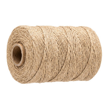 Natural twine on a cardboard spool, perfect for crafting and packaging needs
