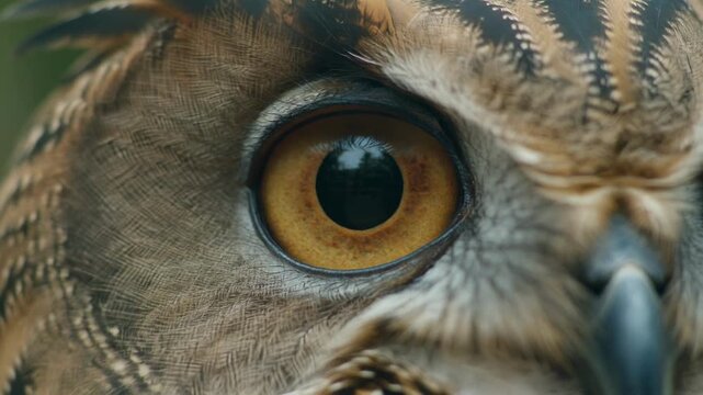 Close-up eye blinking sequence of a cat in natural light