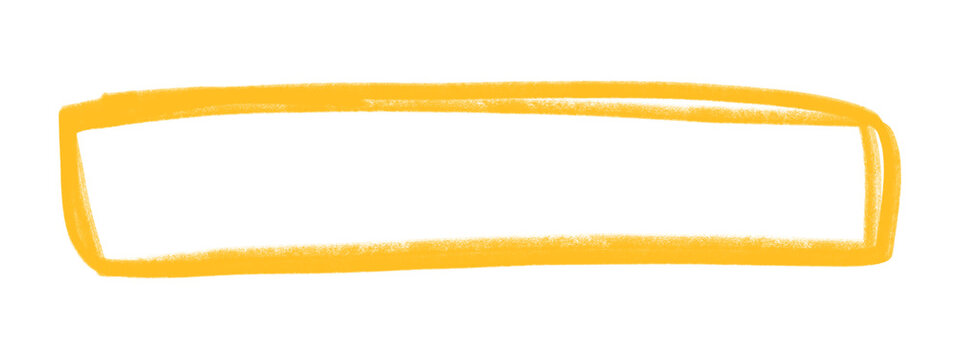 Yellow rectangular speech bubble icon for chat or message isolated, PNG background, template