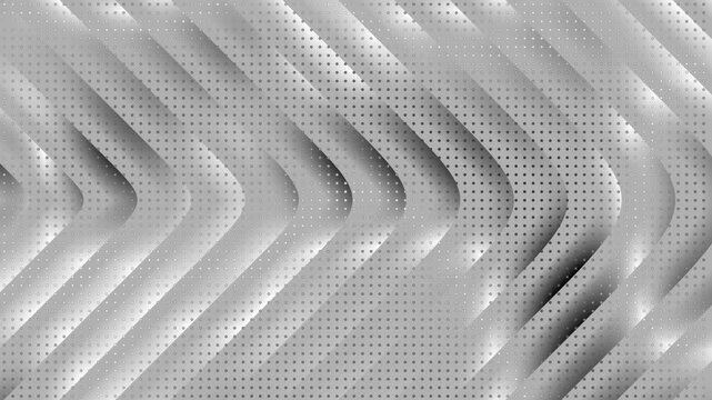 Abstract flowing silver lines with dark void creating dynamic background motion for technology concepts