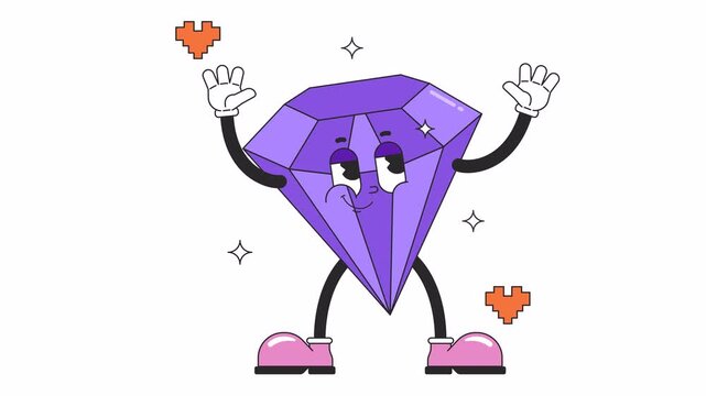 Dimond Retro Animation Alpha Channel