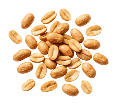 PNG Roasted peanuts on transparent background.