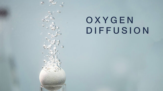 Water Droplets Splashing Showcasing Oxygen Diffusion Process in Scientific Experiment