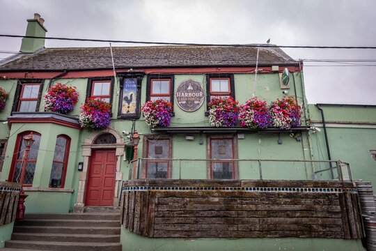 Howth, Ireland - 07 25 2026: An old heritage pub in the town of Howth, Ireland, near Dublin.