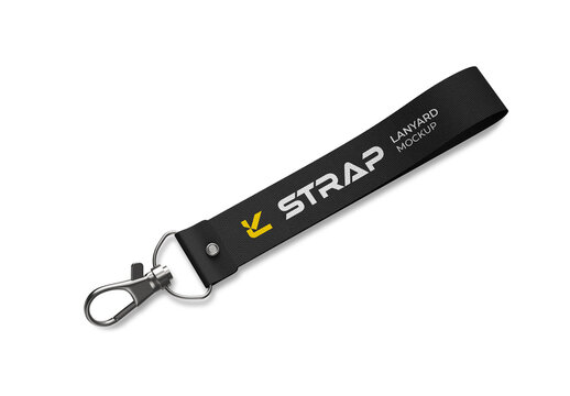 Wrist Strap Lanyard Keychain Mockup
