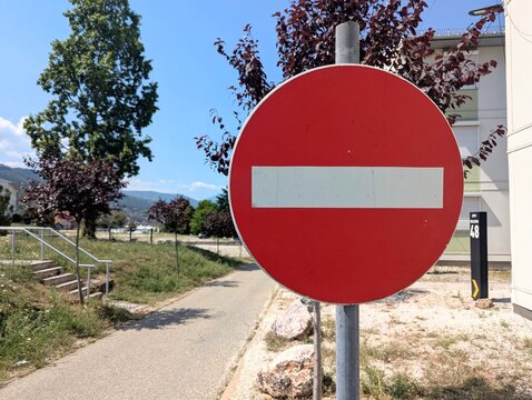 stop sign on the road