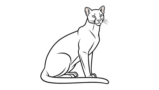 Siamese cat illustration on white background.