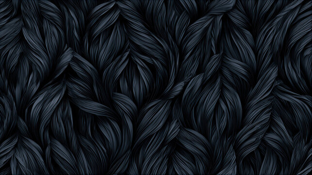 Dark braided rope texture with intricate woven pattern and subtle highlights