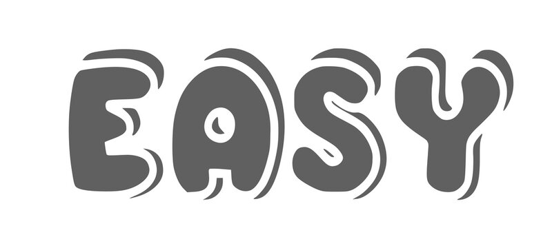 Professional Easy and Fast Typography Collection for User Friendly Services Express Solutions Business Marketing and Commercial Promotion Transparent PNG Background