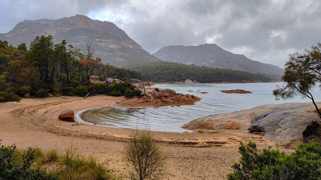 Honeymoon Bay in Tasmania, Australia