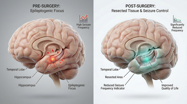Brain Tumor Before vs After Craniotomy: Mass Effect vs Decompressed Brain